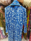 Cobalt Bloom 3-Piece Lawn Suit | W3 three-piece lawn suit