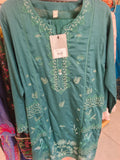 Sage Gold Grace 3-Piece Lawn Suit | W3 three-piece lawn suit