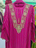 Fuchsia Royal Embroidered 3-Piece Lawn Suit | W3 three-piece lawn suit