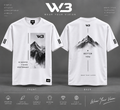 W3 Higher Than Yesterday Premium Graphic T-Shirt – White