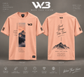 W3 Good Things Take Time Mountain Graphic T-Shirt – Peach