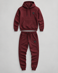 W3 Bordeaux Panel Tracksuit — W3 premium unisex tracksuit