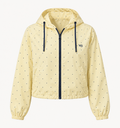 W3 buttercream polka dot lightweight windbreaker
