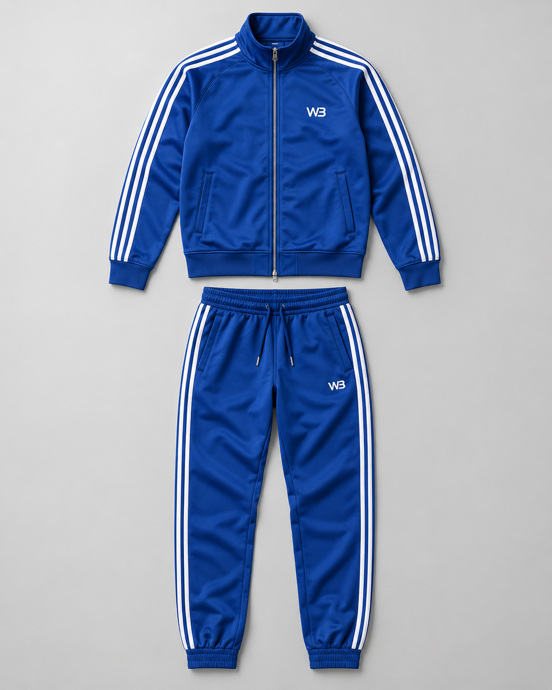 W3 Cobalt Motion Tracksuit — W3 premium unisex tracksuit