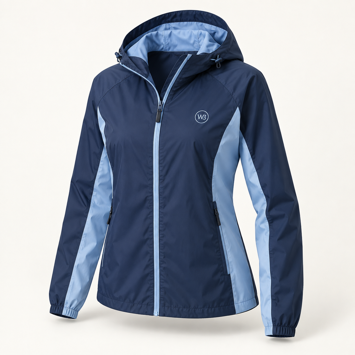 W3 Rose Glow Windbreaker with W3 logo