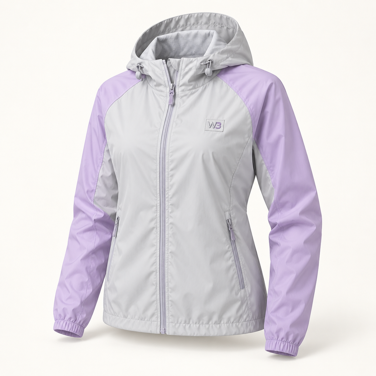 W3 Soft Sand Windbreaker with W3 logo