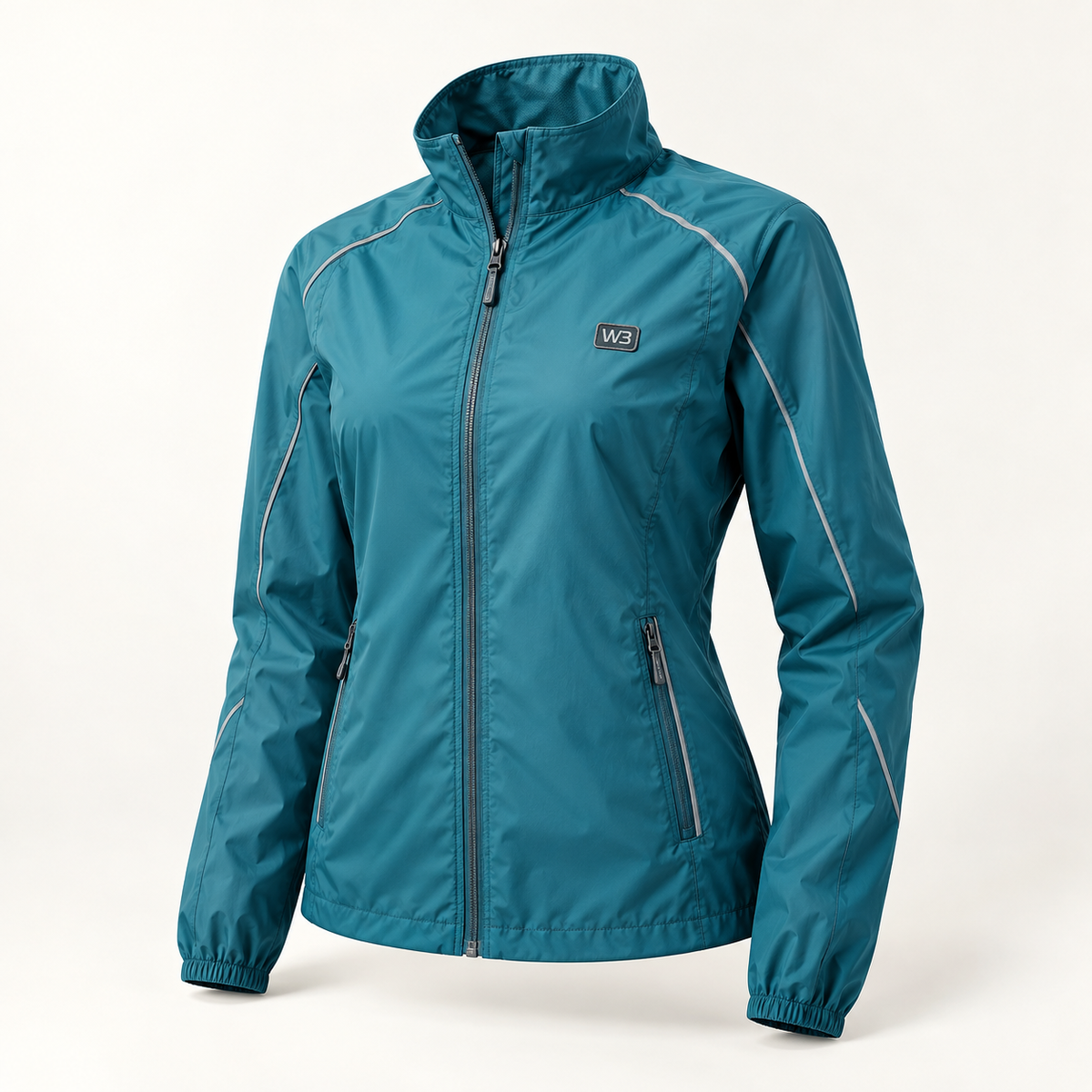 W3 Lemon Light Windbreaker with W3 logo
