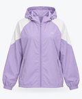 W3 lavender color-block lightweight windbreaker