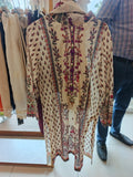 Ivory Garden Printed Lawn 3-Piece Suit in Ivory with Berry Floral Print