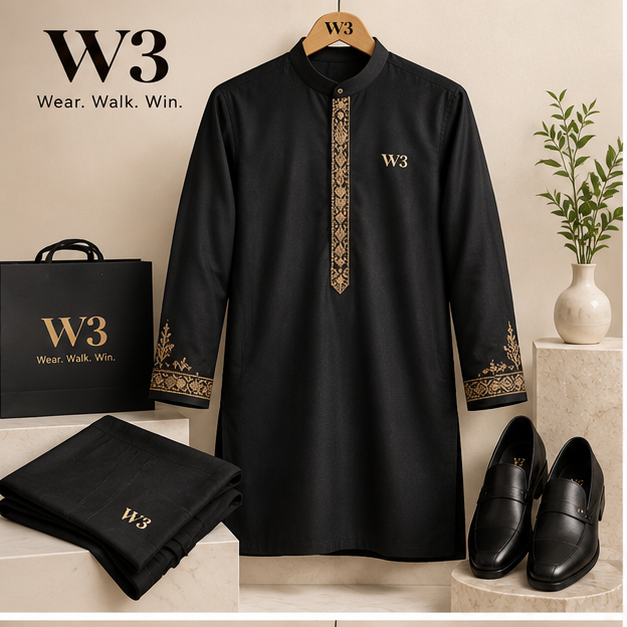 W3 mens-kurta