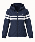 W3 Navy Sailor Stripe Windbreaker