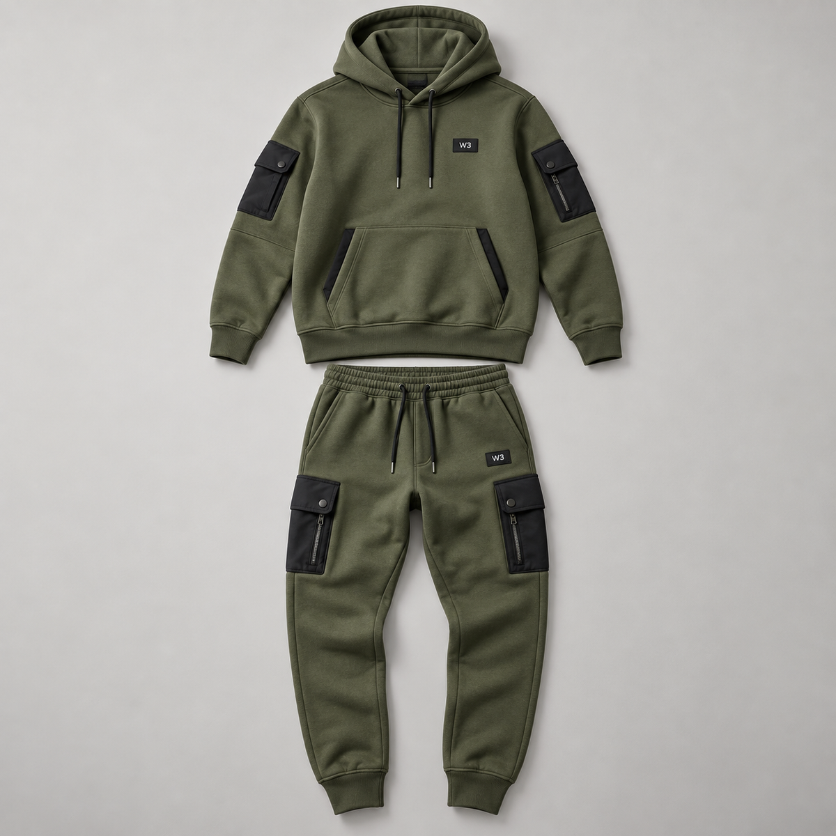 W3 Olive Terrain Tracksuit product image