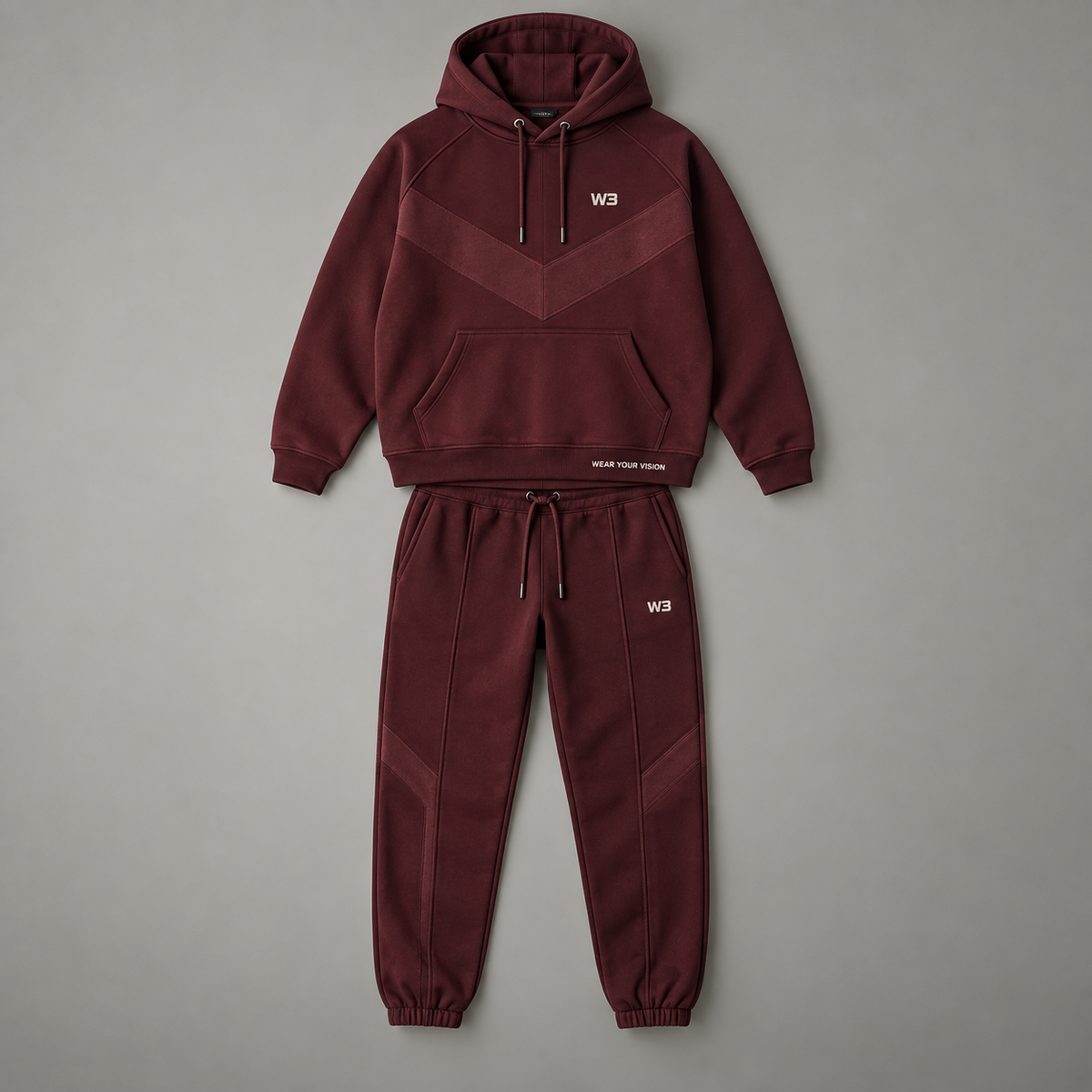 W3 Wine Crest Tracksuit