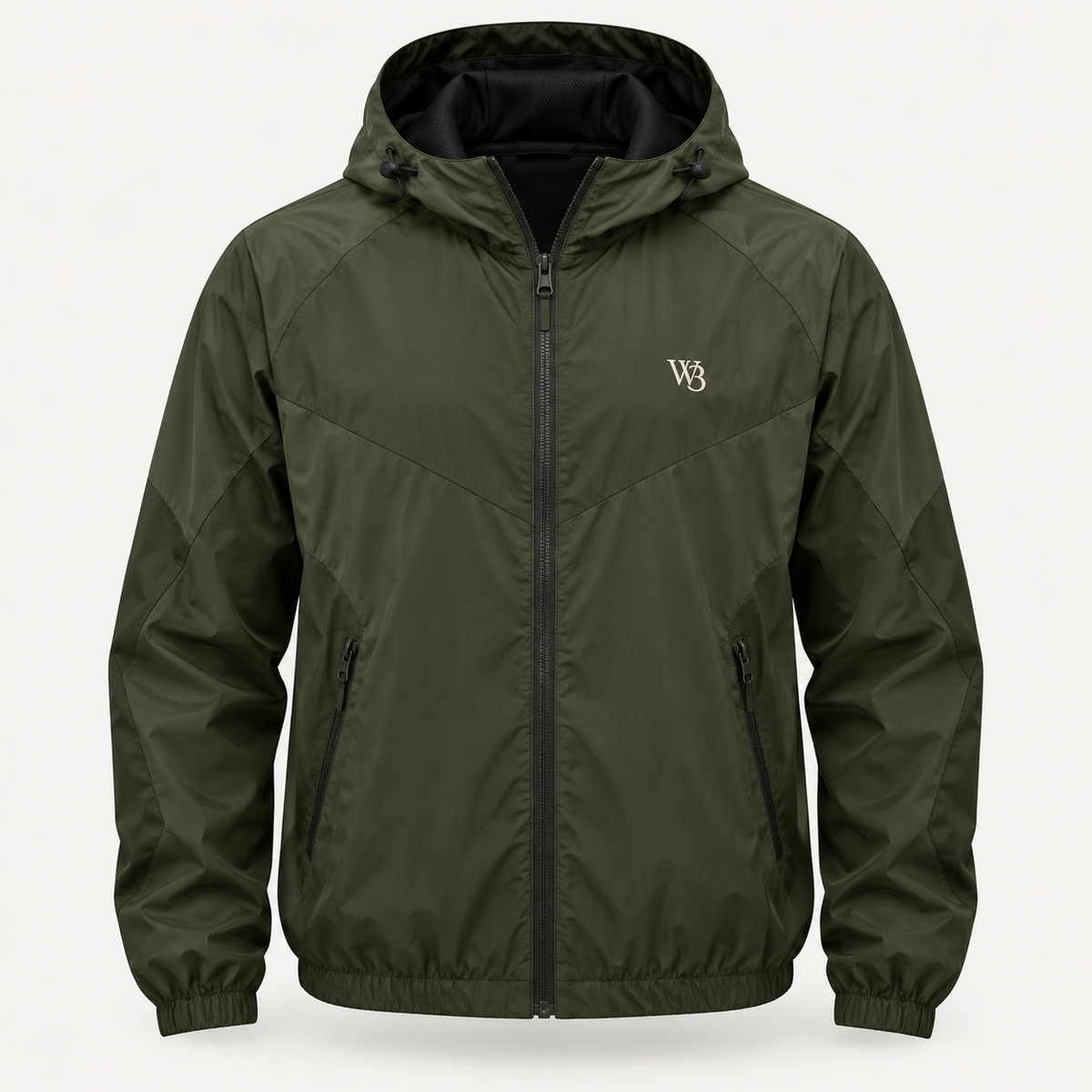 W3 Olive Terrain Shell Windbreaker product image