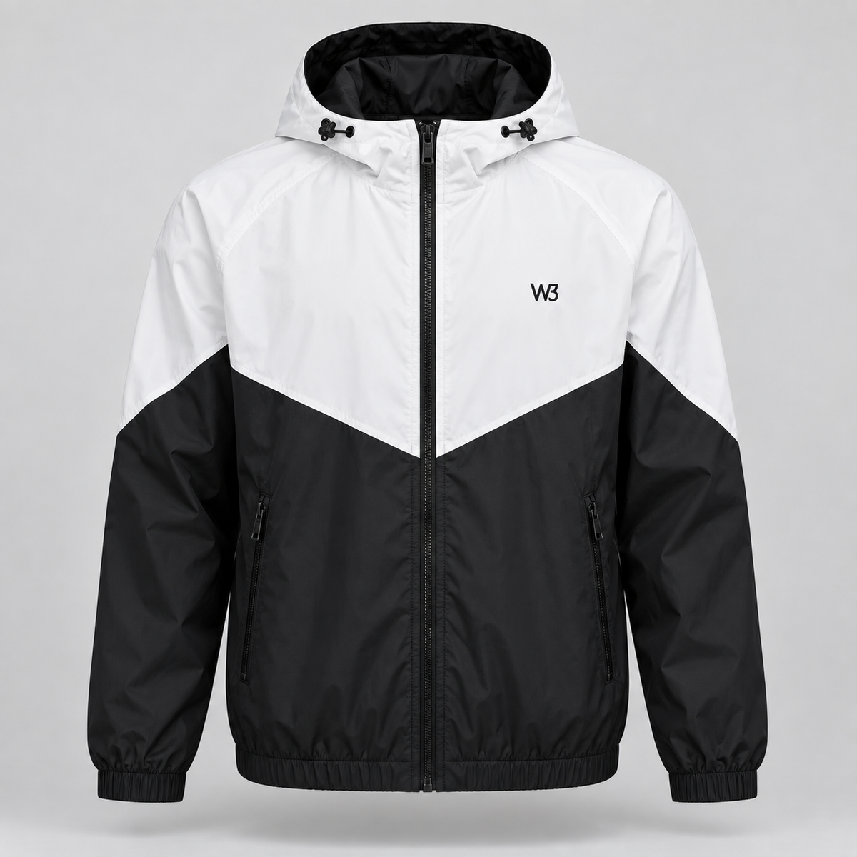 W3 Monochrome Drift Shell Windbreaker product image