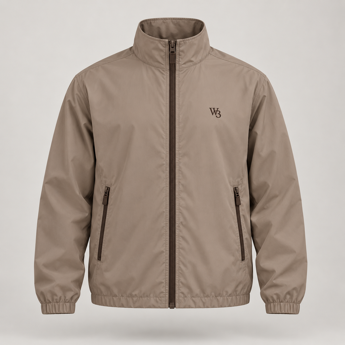 W3 Taupe Metro Shell Windbreaker product image