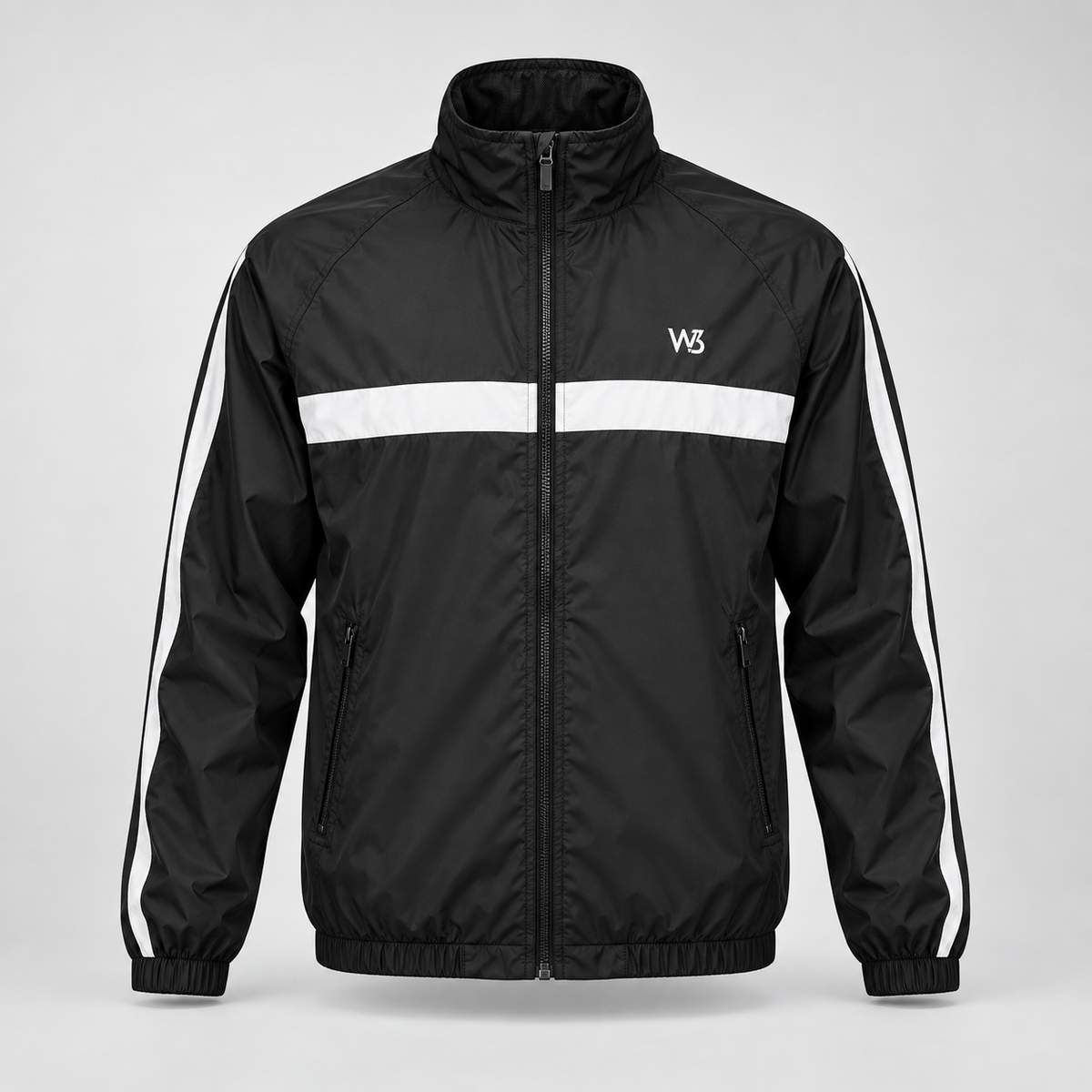 W3 Black Alpine Shell Windbreaker product image