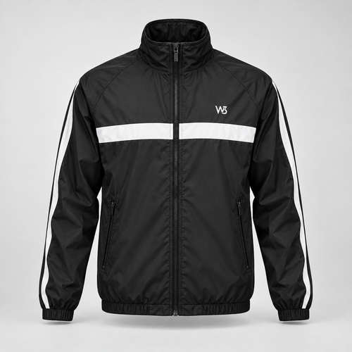 W3 Black Alpine Shell Windbreaker product image