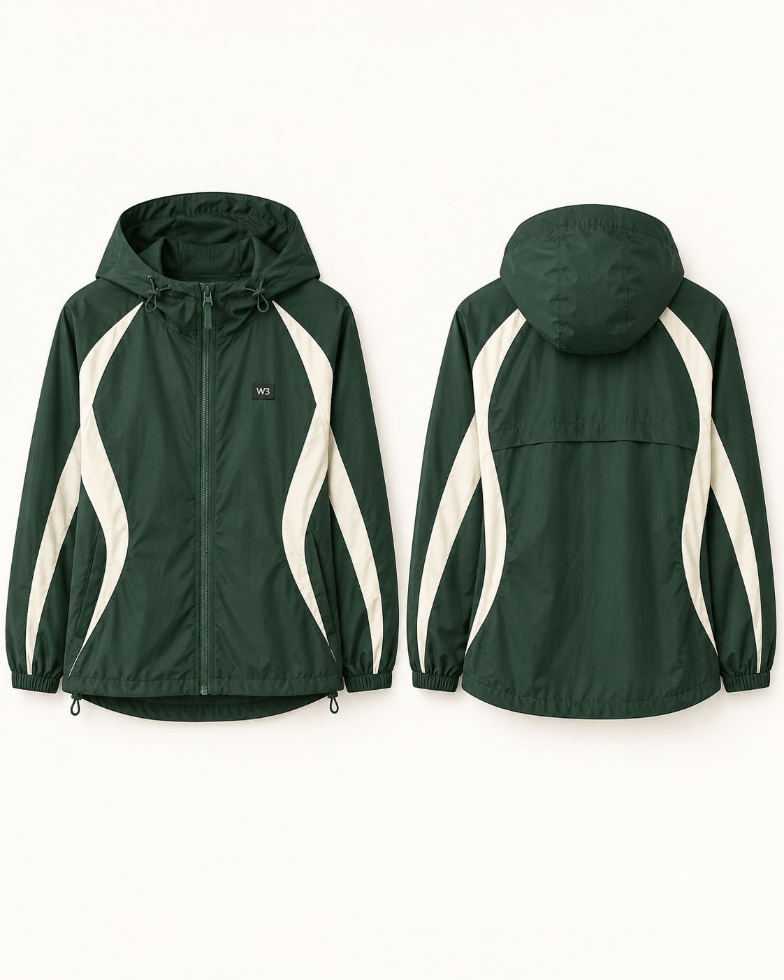 W3 Aurora lightweight windbreaker jacket for women
