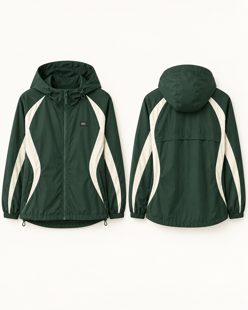 W3 Aurora lightweight windbreaker jacket for women