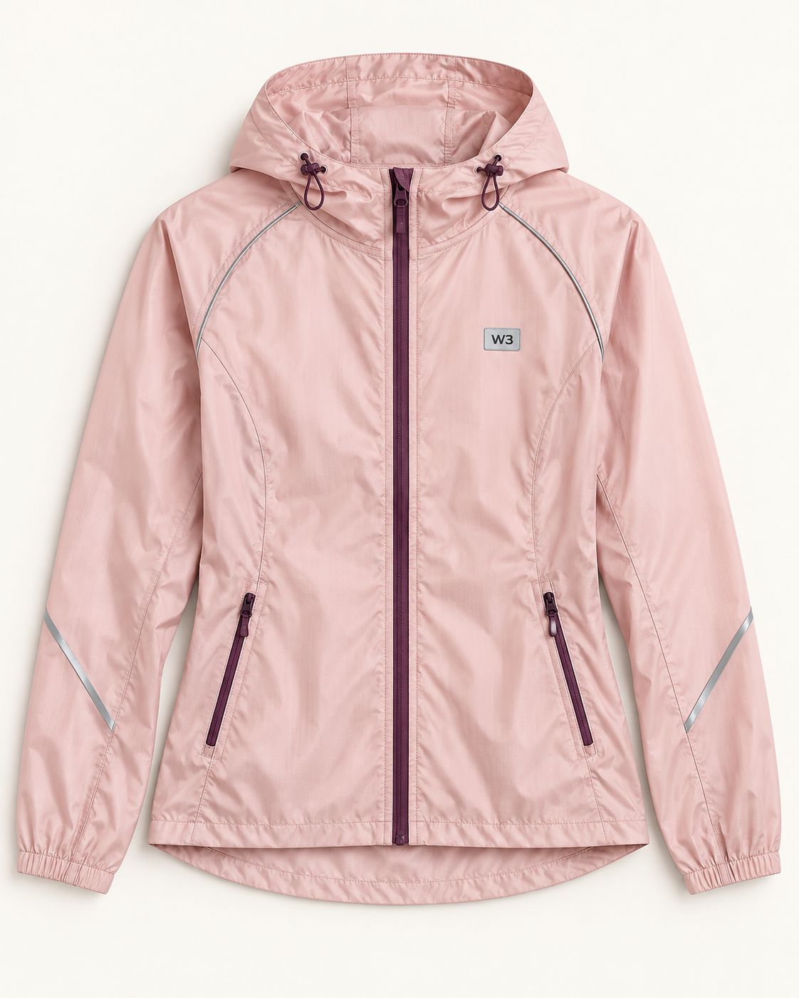 W3 Blush lightweight windbreaker jacket for women
