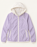 W3 Lilac lightweight windbreaker jacket for women