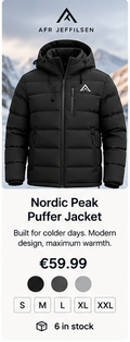 W3 Nordic Peak Puffer Jacket
