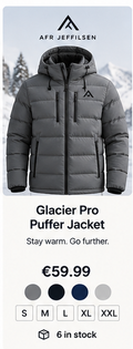 W3 Glacier Pro Puffer Jacket