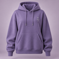 W3 women's lavender star monogram hoodie