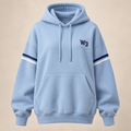 W3 women's powder blue varsity hoodie